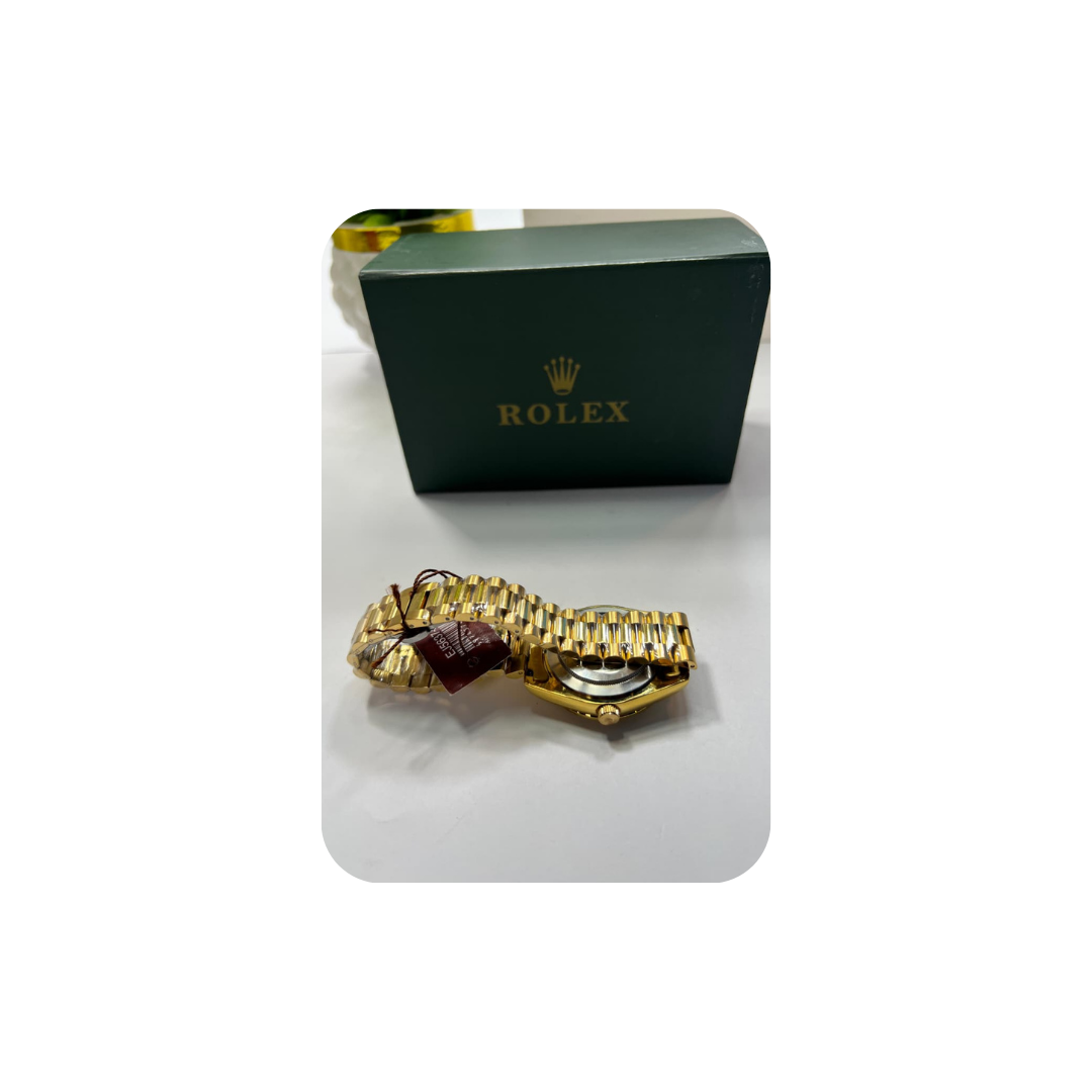 Rolex Gold  + Gold Dial with DATEJUST function| Water Proof | Stainless steel