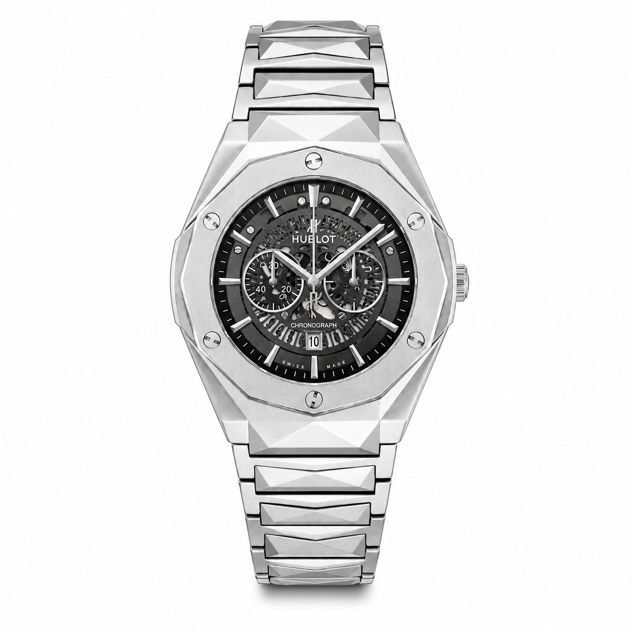 Hublot Diomand Cut Silver