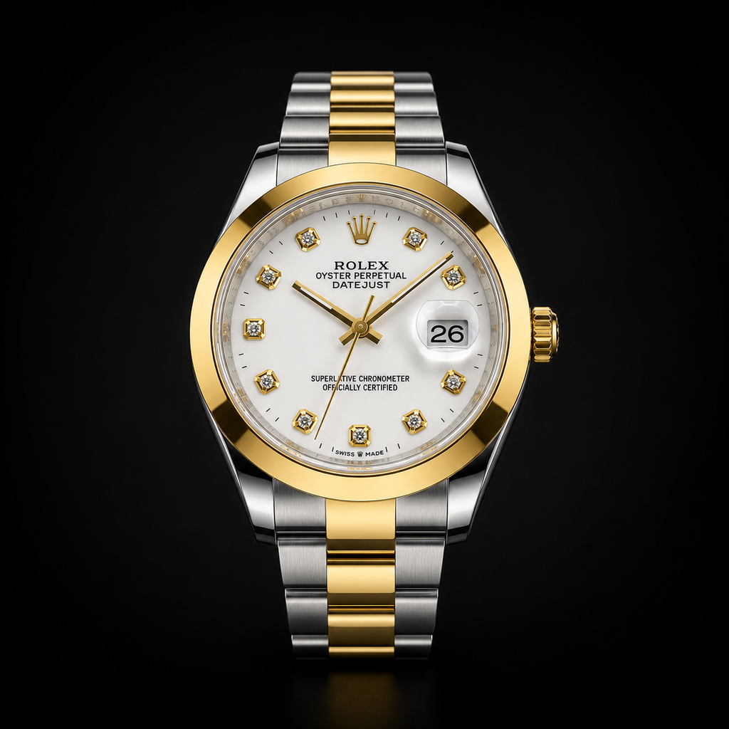 Rlx Gold & Silver WHITE DIAL