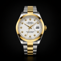 Rlx Gold & Silver WHITE DIAL