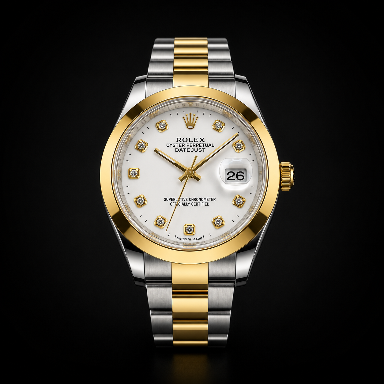 Rlx Gold & Silver WHITE DIAL