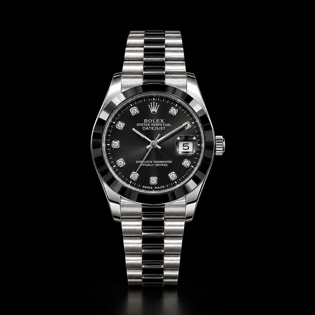 Luxury RLX Datejust Style Watch Two-Tone Stainless Steel