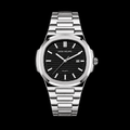 Patek Philpee Silver Black Dial