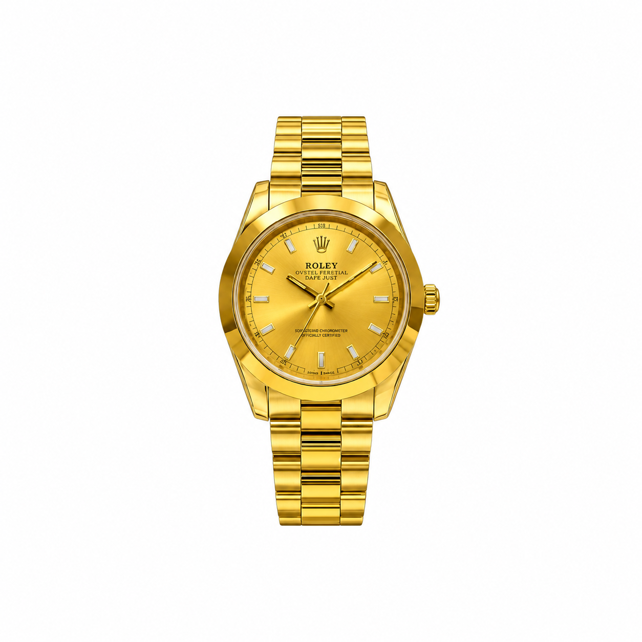 Rolex Gold  + Gold Dial with DATEJUST function| Water Proof | Stainless steel
