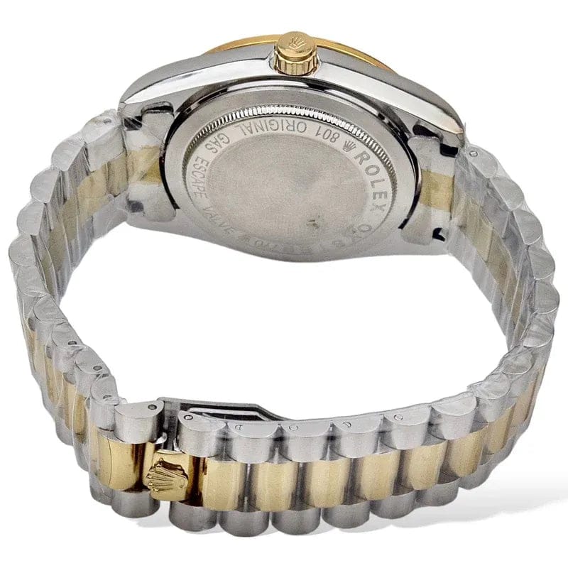 Gold & Silver + Red Dial | Waterproof | Stainless Steel