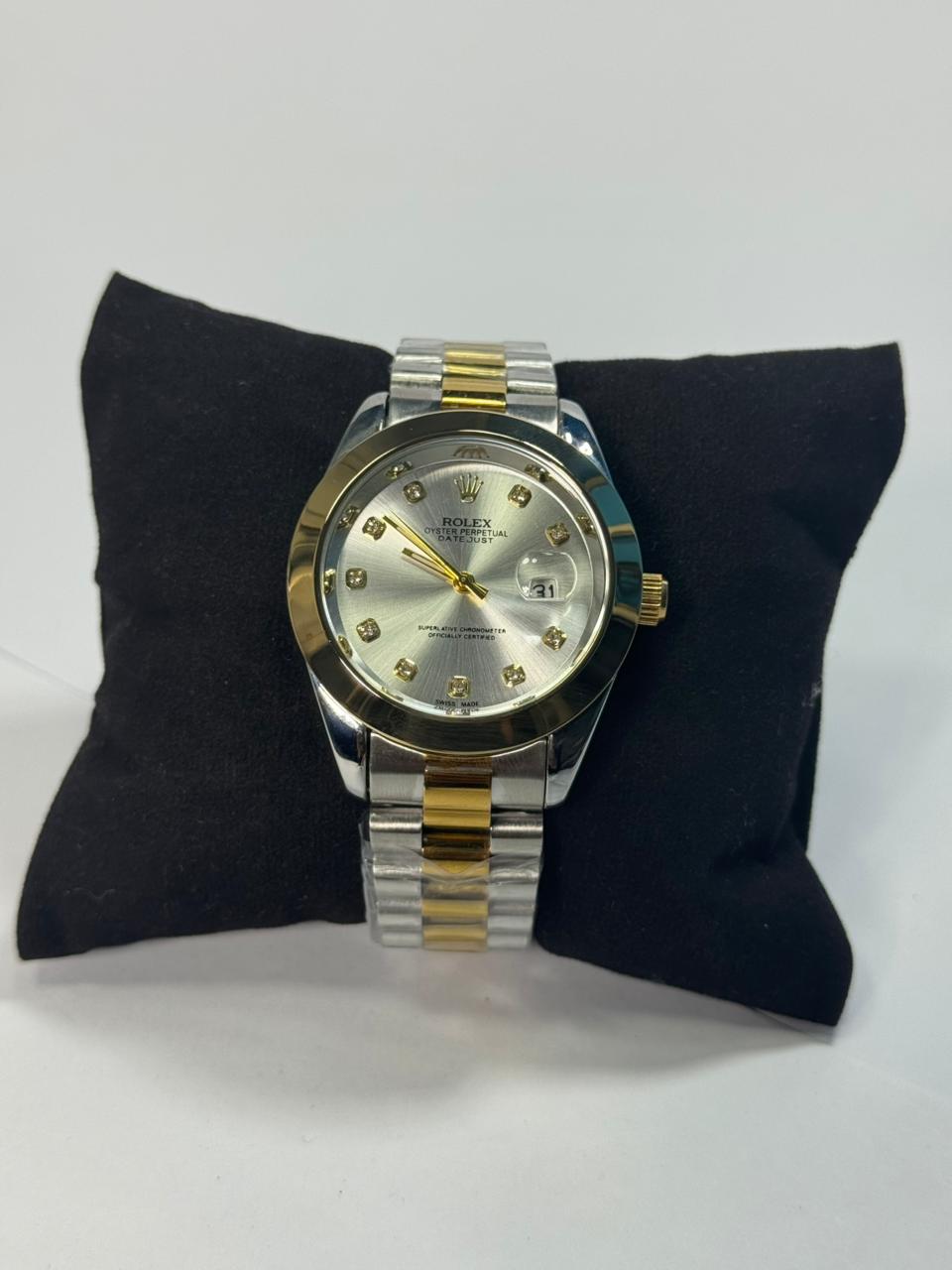 Rolex Gold and Silver + White Dial | Water Proof | Stainless steel