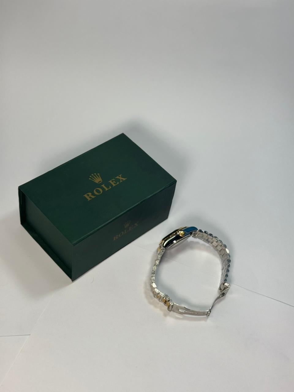 Rolex Gold and Silver + White Dial | Water Proof | Stainless steel