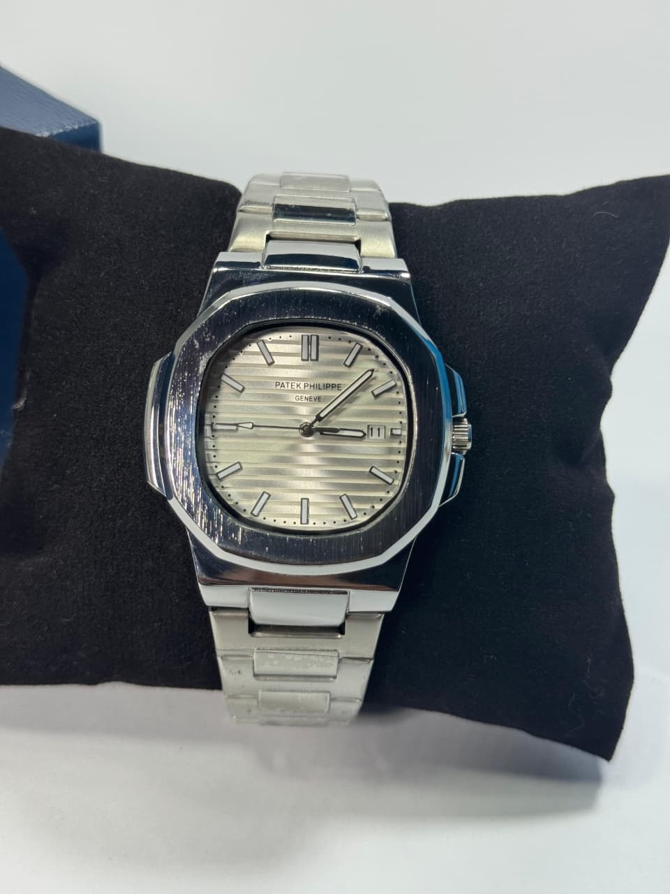 PATEK PHILIPEE  Silver + White Dial | Water Proof | Stainless steel