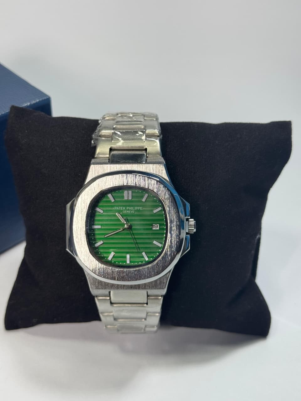 PATEK PHILIPEE  Silver + Green Dial | Water Proof | Stainless steel