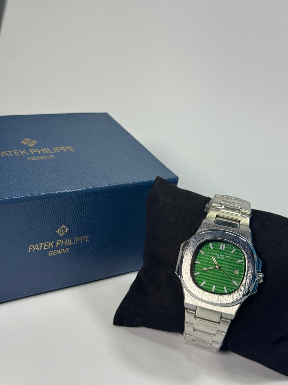 PATEK PHILIPEE  Silver + Green Dial | Water Proof | Stainless steel