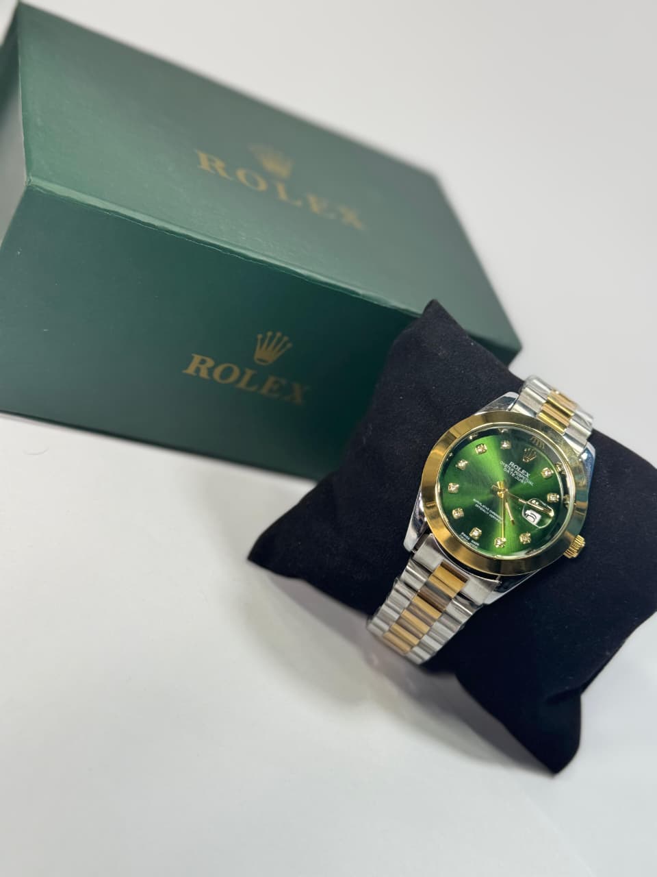 Rolex Gold and Silver + Green Dial | Water Proof | Stainless steel