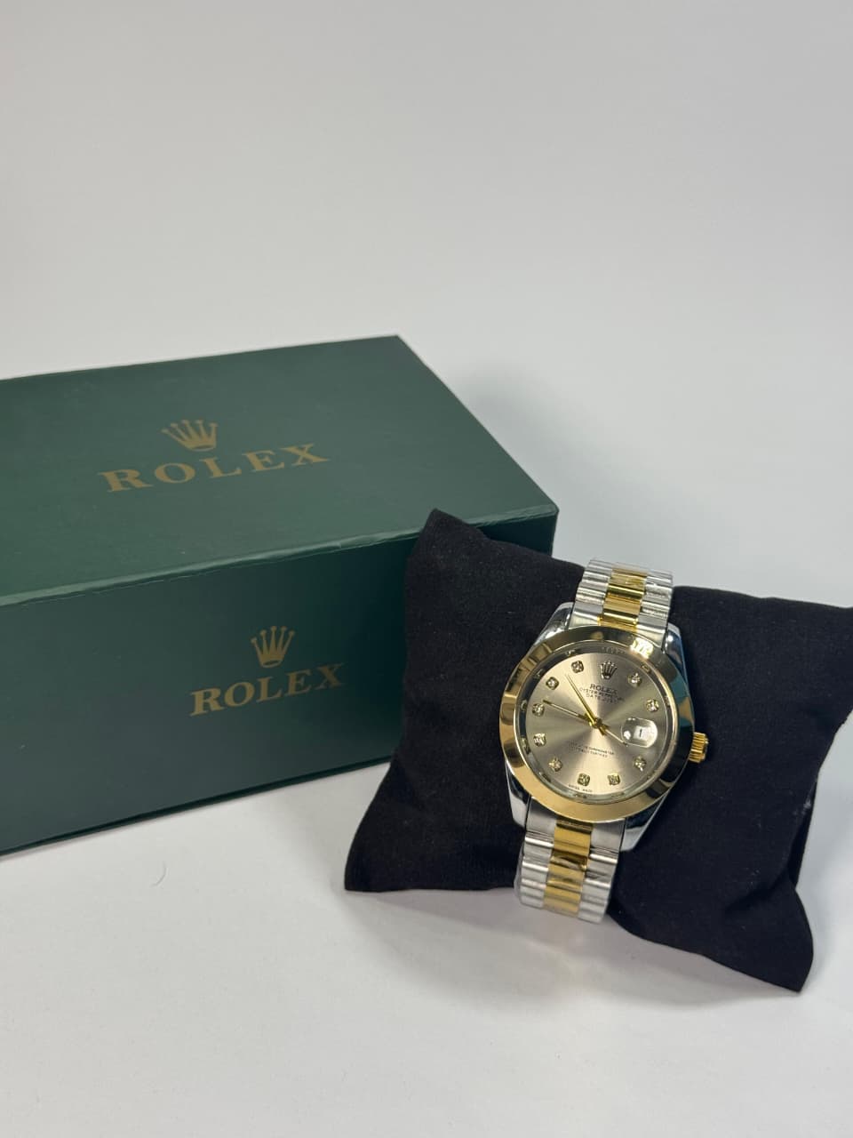 Rolex Gold and Silver + Smoky Dial | Water Proof | Stainless steel