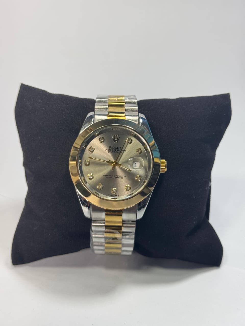 Rolex Gold and Silver + Smoky Dial | Water Proof | Stainless steel