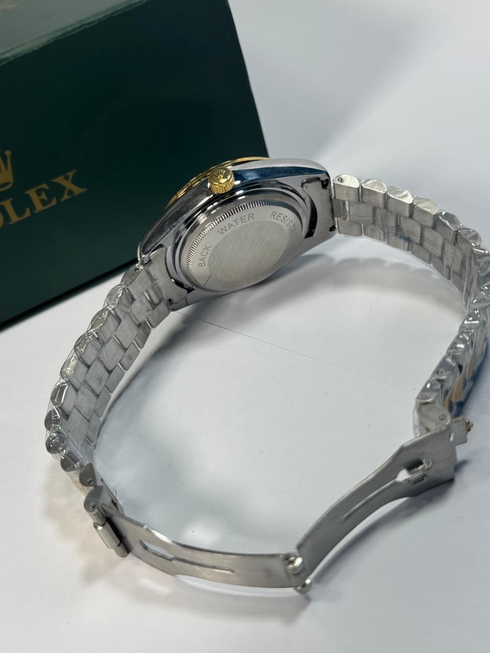 Rolex Gold and Silver + Grey Dial | Water Proof | Stainless steel