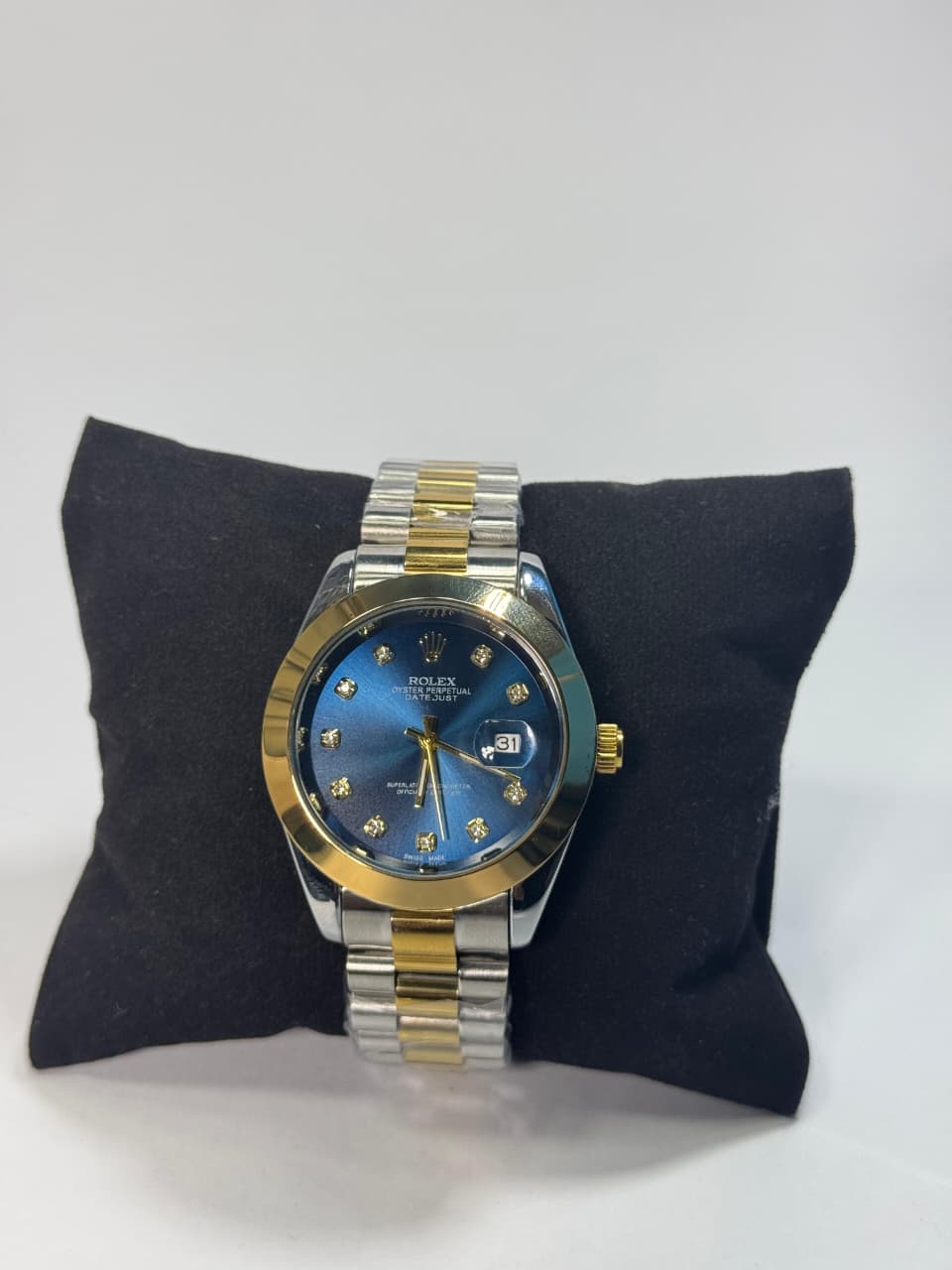 Rolex Gold and Silver + Blue Dial | Water Proof | Stainless steel