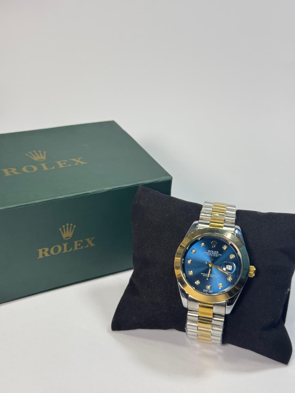 Rolex Gold and Silver + Blue Dial | Water Proof | Stainless steel