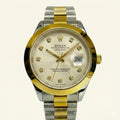 Rolex Gold and Silver + Smoky Dial | Water Proof | Stainless steel