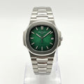PATEK PHILIPEE  Silver + Green Dial | Water Proof | Stainless steel