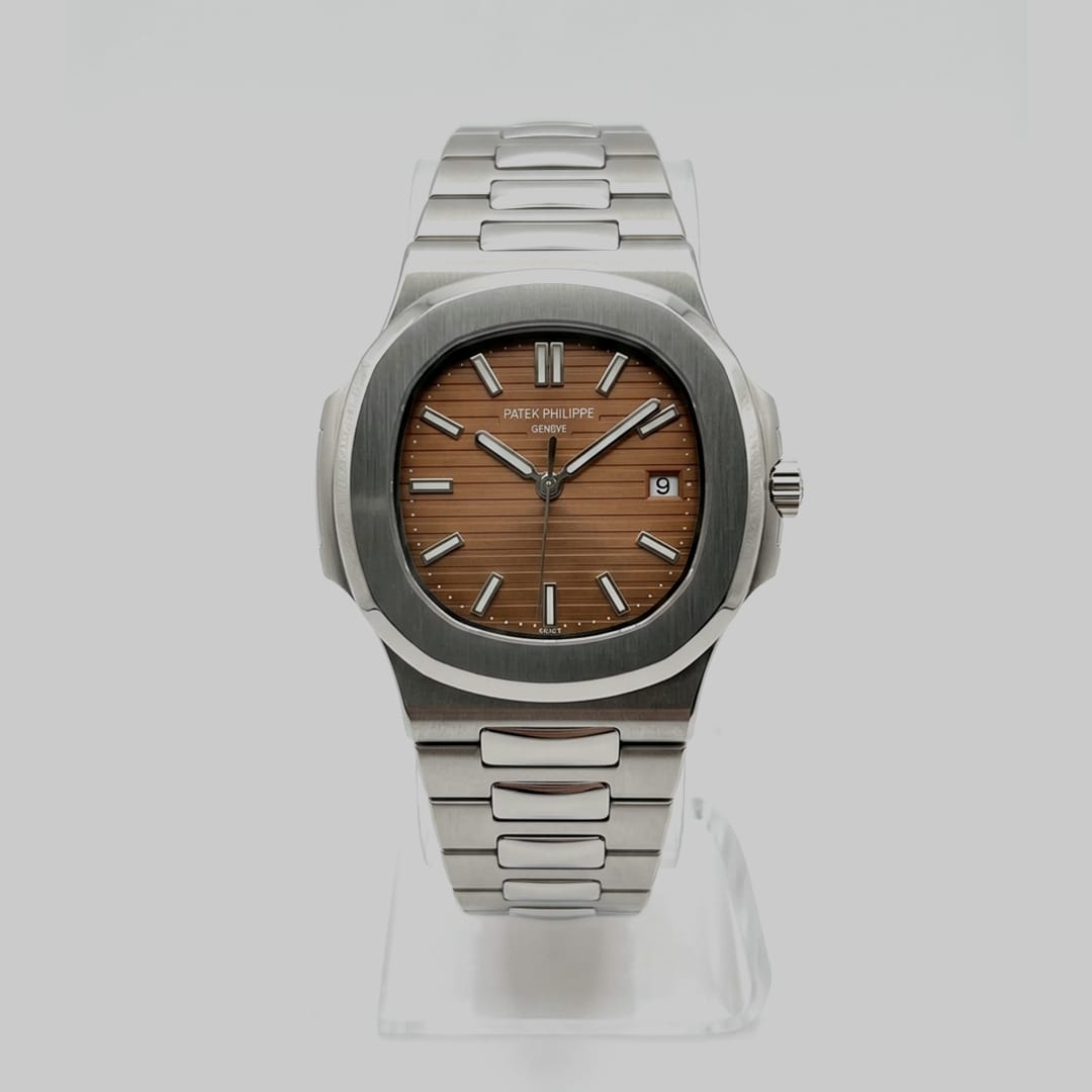 PATEK PHILIPEE  Silver + Brown Dial | Water Proof | Stainless steel