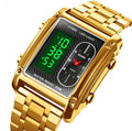 Skmei 3 Time Sports Watch With Stainless Steel Water proof