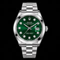 Silver Chain  Datejust Style Watch