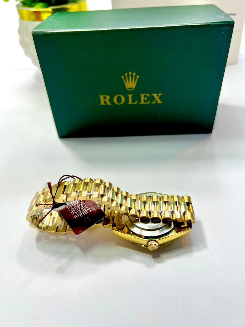 Rolex Gold  + Gold Dial with DATEJUST function| Water Proof | Stainless steel